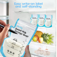 Edibaby, Sachets pour lait maternel, 100 pièces, Stérilisés, sans BPA Accessoires Alimentation et Allaitement Bebe Naty Shop