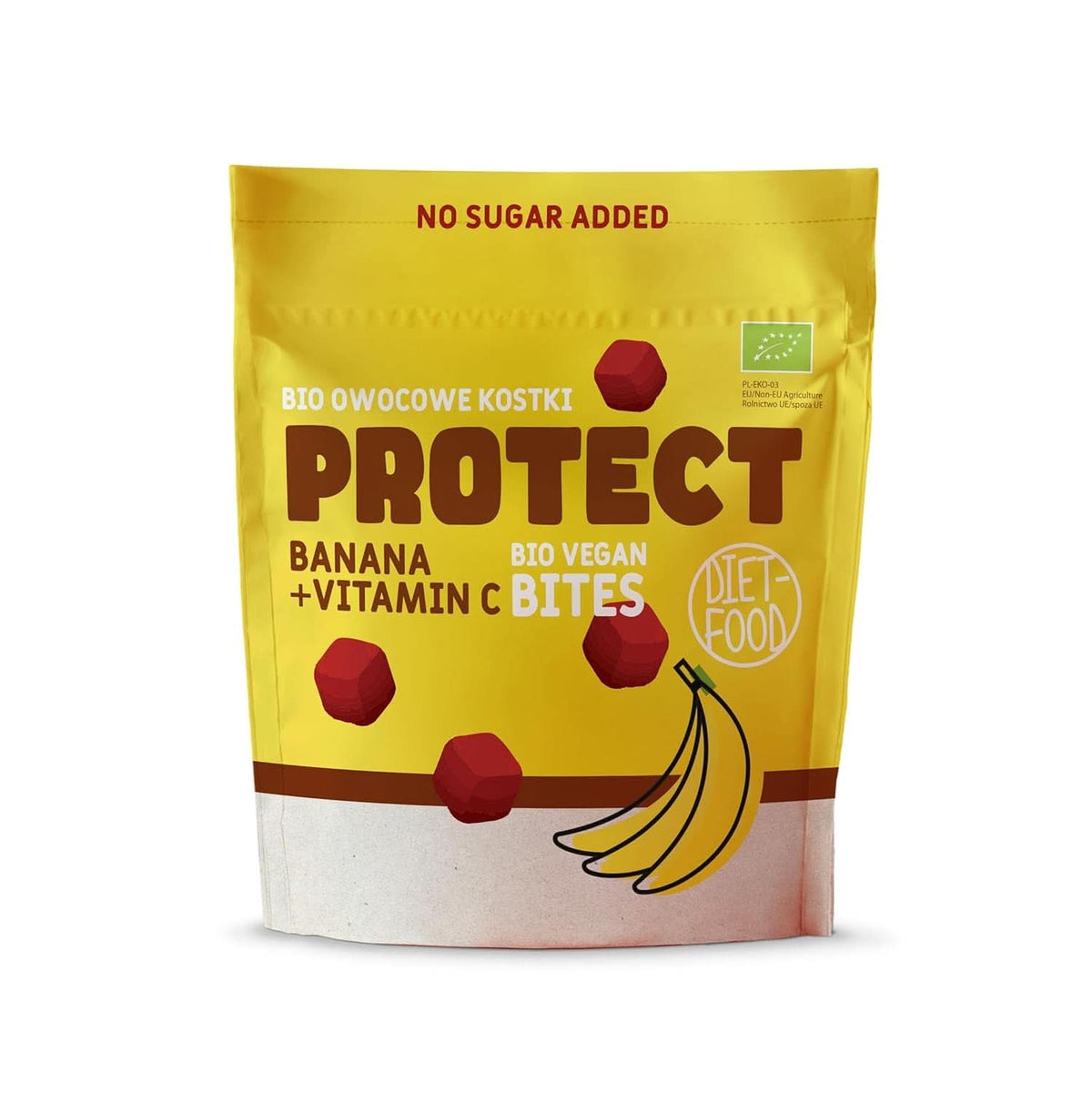 Cuburi de fructe organice, 100% fructe, 120 grame Produse deshidratate Naty Shop Protect