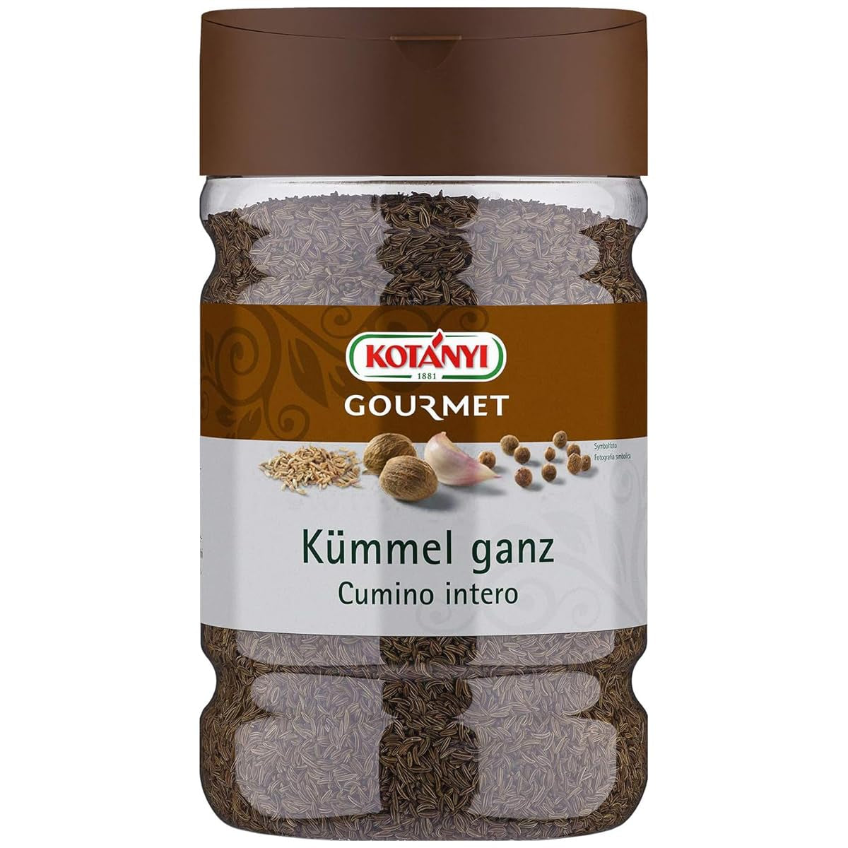Kotanyi Kümmel ganz Gewürze für Grossverbraucher und Gastronomie, 600 g