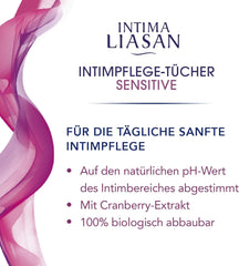 Intima by Sagrotan Lingettes soins intimes Sensitive, sans savon et sans alcool, 30 pièces (paquet de 4)