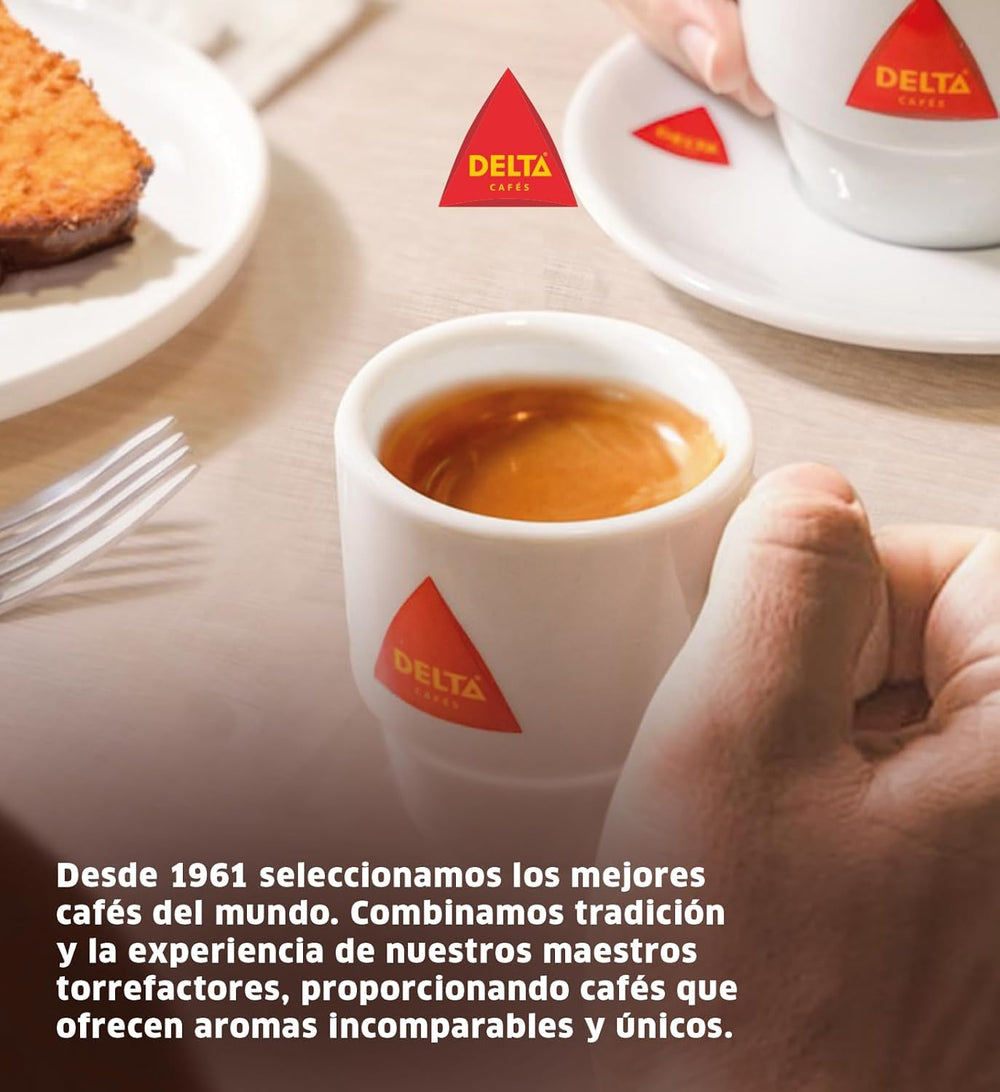 Delta Cafés - Café en Bois Diamant - 2 Packungen à 1 kg - Intensité 8 - Mélange de café en bois et de Robusta Arabica - Sehraromaticisch mit Noten von gerösteten Nüssen