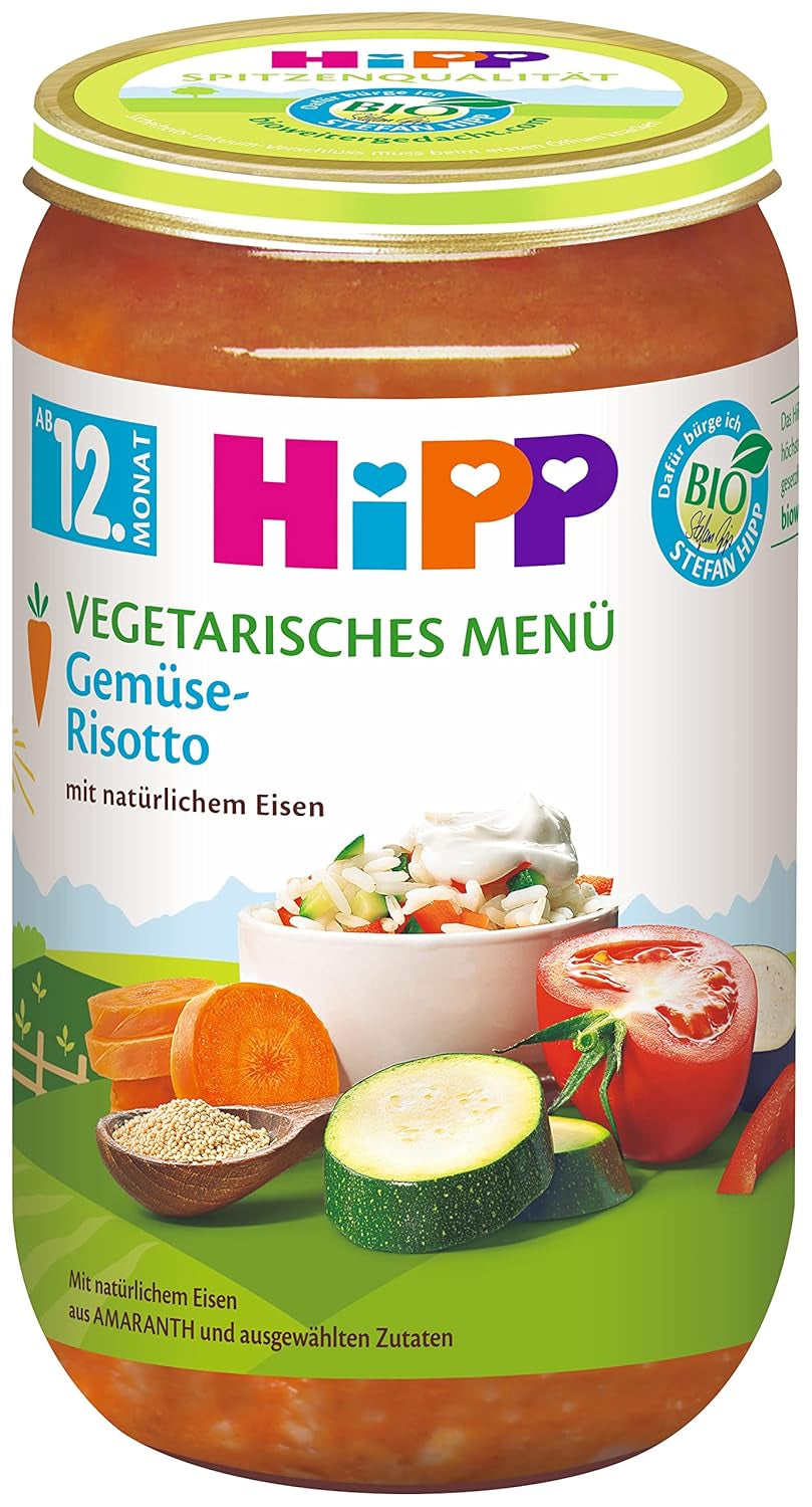 Menus bio Hipp dès 12 mois risotto aux légumes, pack de 6 Mère et Enfant Naty Shop Default Title