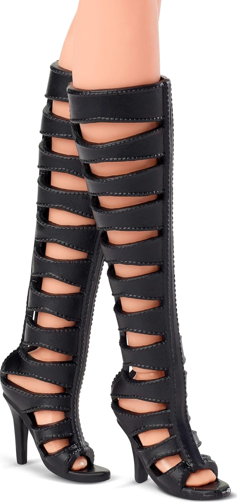 Barbie Basics - Poupée de collection modèle 2 avec cheveux blonds, mini robe noire et bottes de gladiateur, taille unique, corps articulé et tête interchangeable, JBH71