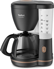 Tefal Includeo Filter Machine à Expresso, Machine à Expresso Extrêmement Facile à Utiliser, Adaptée aux Droitiers et aux Gauchers, Ouverture Automatique du Couvercle, 1,25 L, 10 à 15 Tasses, CM533811