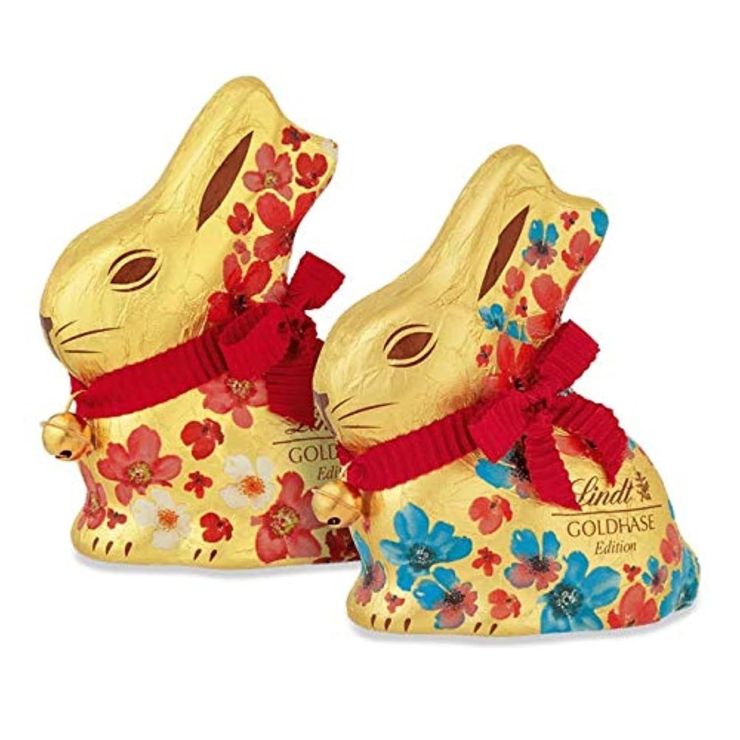 Lindt Chocolat Or Lapin Lucky Charm Edition | 100g | Chocolat au lait doré avec motif porte-bonheur de Pâques | Chocolat de Pâques | Cadeau de chocolat | Lapin au chocolat | Lapin de Pâques