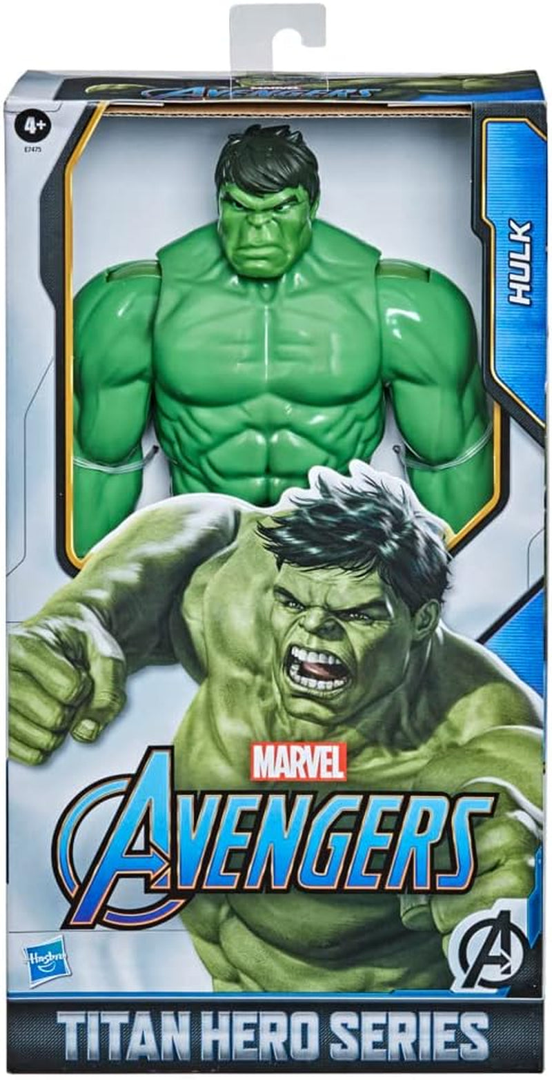 Hasbro E74755L2 Marvel Avengers Titan Hero Series Blast Gear Deluxe Hulk Action Figure 30 cm Grand jouet inspiré des bandes dessinées Marvel pour enfants 4+ figurines Naty Shop