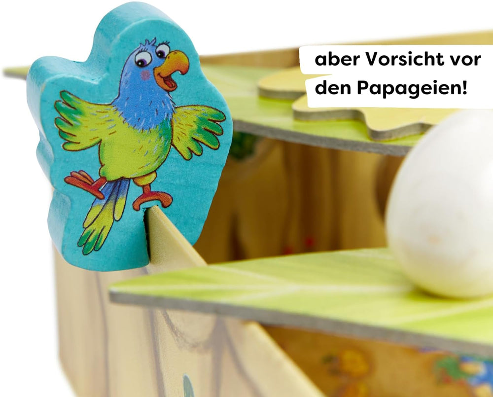 HABA Malheur à moi, Dame Aigle ! – Jeu d'adresse en bois passionnant pour la construction de nids pour les enfants de 3 ans et plus – 2011720001