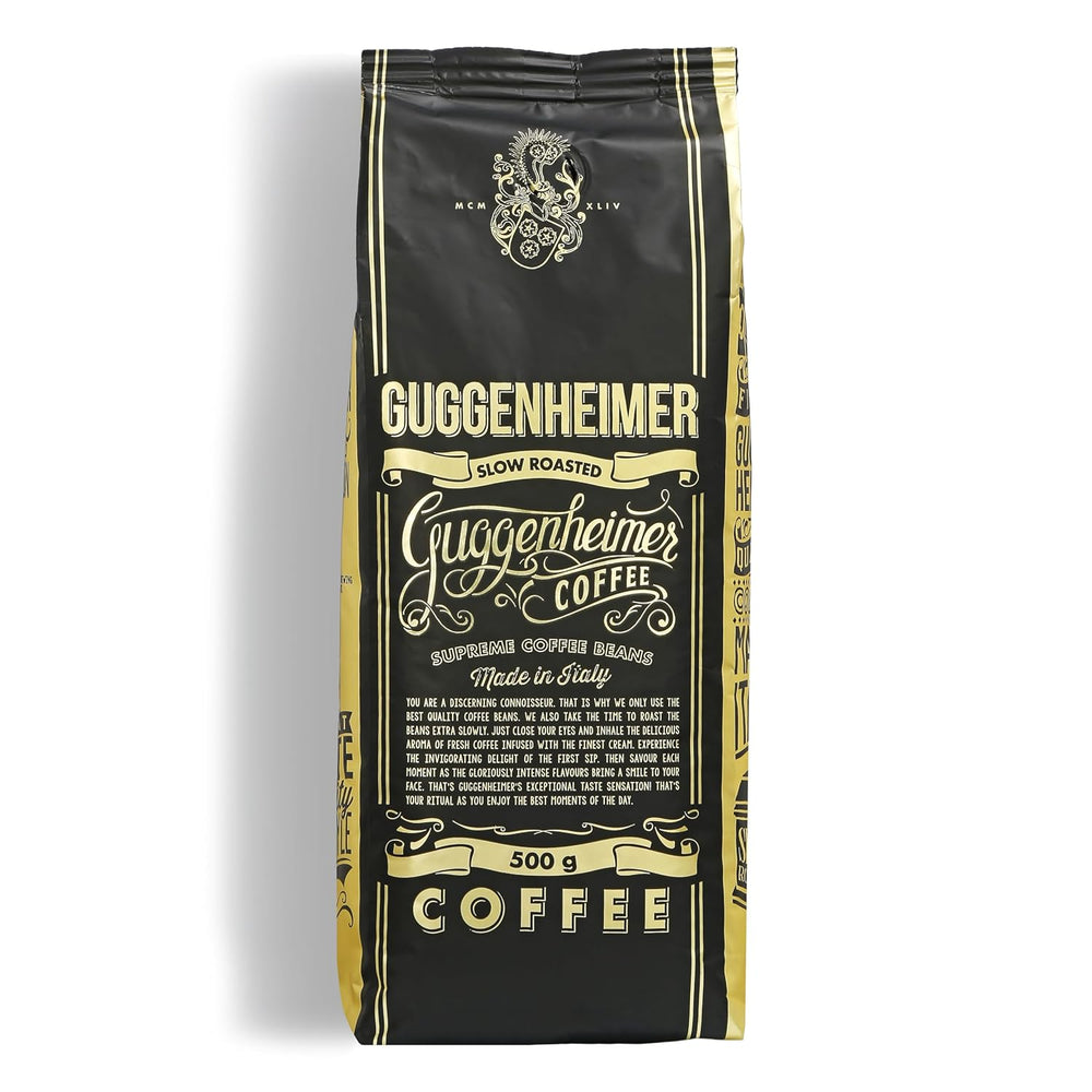 | Echantillon de café en grains 1 kg | Suprême 500g et Arabica Gourmand 500g | Faible acidité | Crème fine | Le meilleur expresso pour machines entièrement automatiques | Coffret dégustation de café