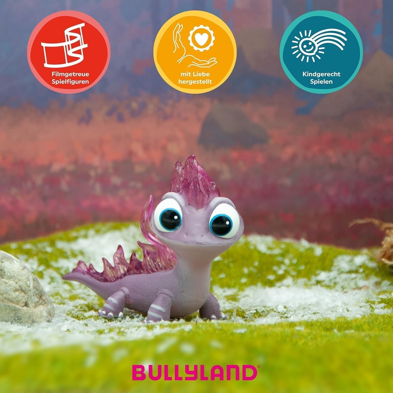 Bullyland 13515 - Figurine de salamandre brune de Walt Disney La Reine des Glaces, env. 7,2 cm, fidèle aux détails, idéal comme petit cadeau pour les enfants à partir de 3 ans Figurines Naty Shop