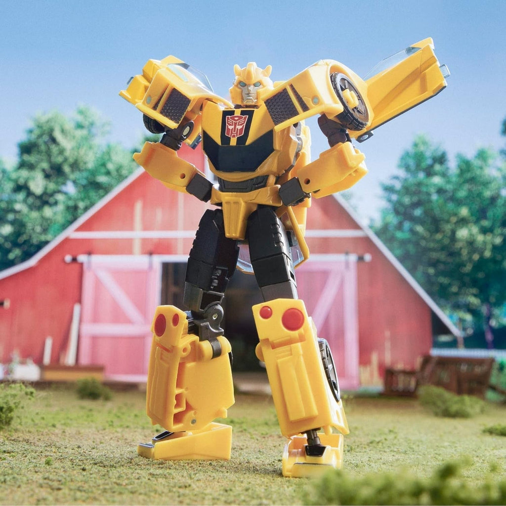 Jucărie Transformers Earthspark Deluxe Class Bumblebee, figurină de acțiune înaltă de 12,5 cm, jucărie robot pentru copii cu vârsta peste 6 ani Action figures Naty Shop