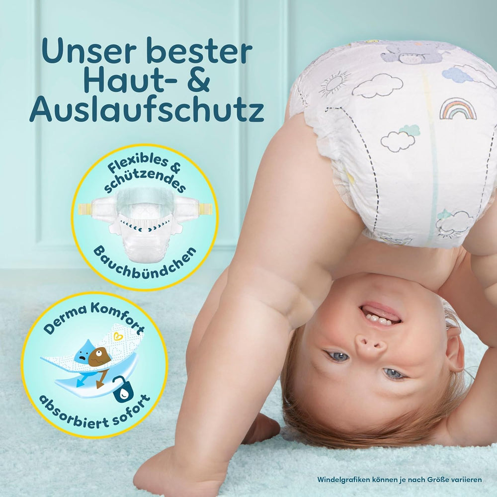 Pampers Premium Protection Taille 6, 144 couches, 13 kg-18 kg, notre protection n°1 contre la peau et les fuites