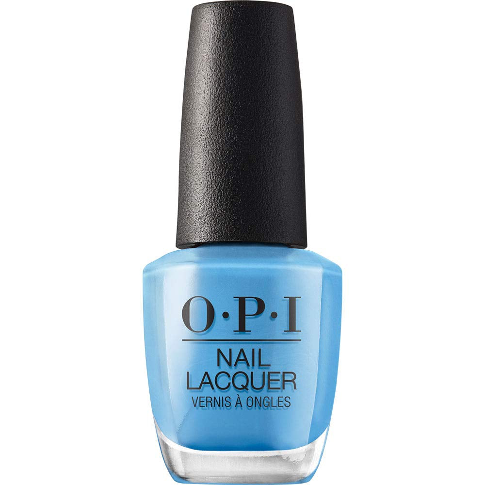 OPI Nail Lacquer dans les tons de bleu et de vert - Vernis à ongles à séchage rapide, résistant aux éclats et longue tenue - dure jusqu'à 7 jours - avec pinceau extra-large ProWide