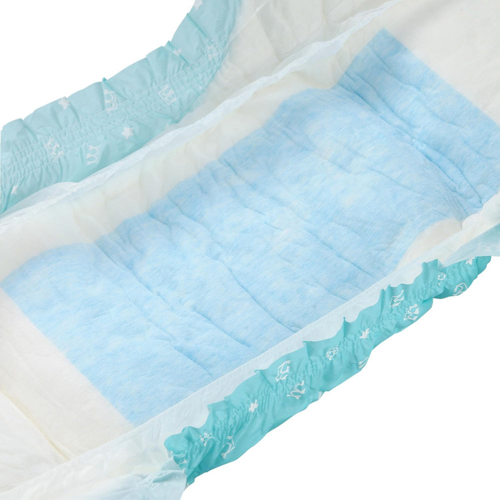 CutiePlusU Lot de 2 couches jetables pour incontinence avec rabats pour femmes et hommes, absorption maximale pendant la nuit – Petit Prince (moyen 71-96 cm)