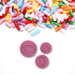 Ensemble d'emporte-pièces Zenker "Leaf" 3 pièces SWEET SENSATION, emporte-pièce estampé (couleur : rose givré), quantité : 1 lot, 3 pièces