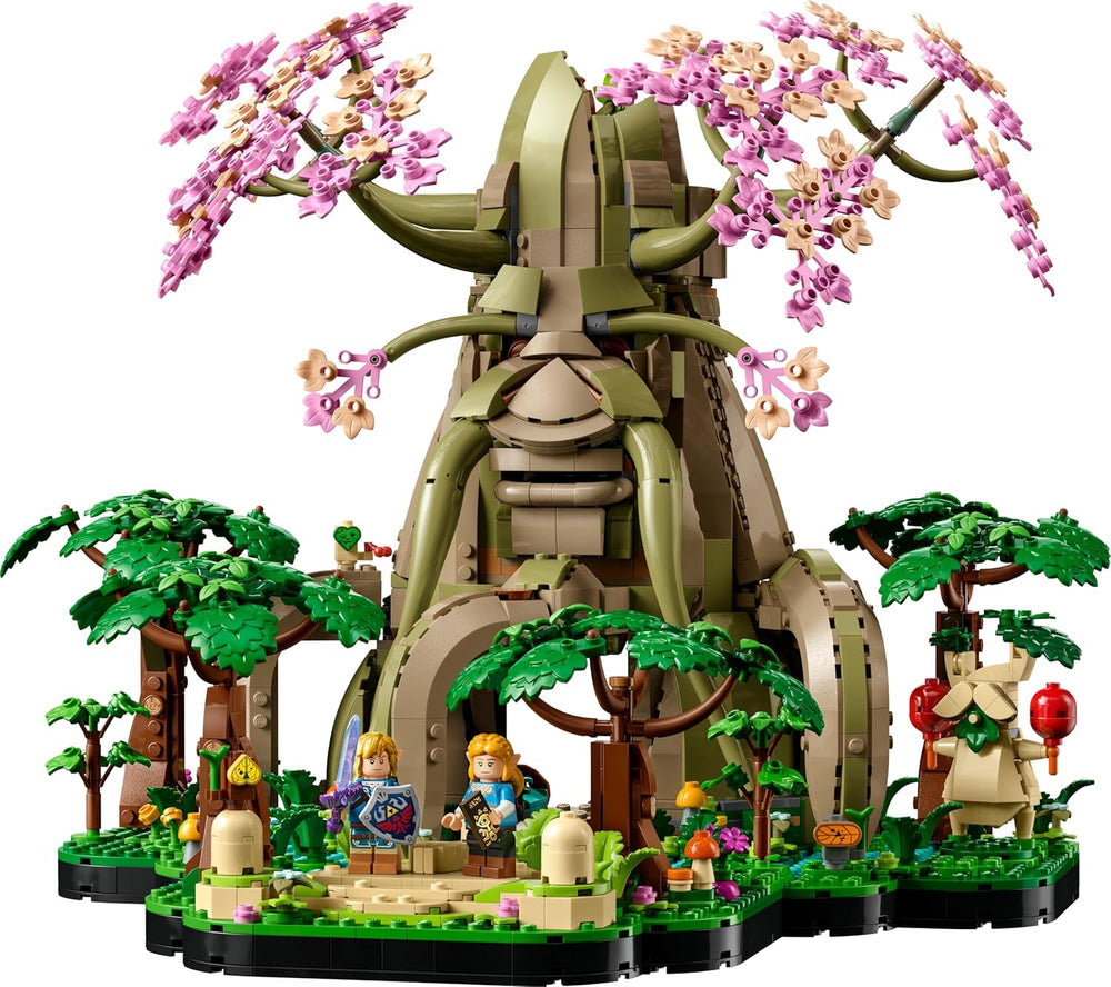 LEGO The Legend of Zelda Deku-Baum 2-in-1 - Sammlerstück zum Ausstellen mit Prinzessin Zelda & 3 Link Minifiguren - Bauset für Erwachsene & Geschenkidee für Videospiel-Fans - 77092