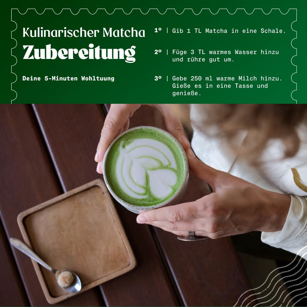 Naturalebio BIO Ceai verde pudră 100 g. Pentru gătit și coacere. Matcha japonez original. Ceai verde din Japonia, vegan, fără gluten și fără OMG. Produs organic natural.