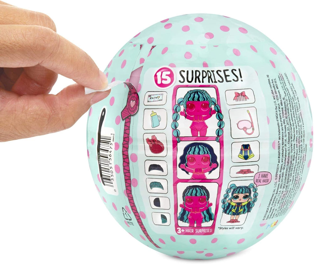 Poupées à collectionner LOL Surprise pour filles - Avec 15 surprises et coiffures différentes - #Hairvibes Dolls