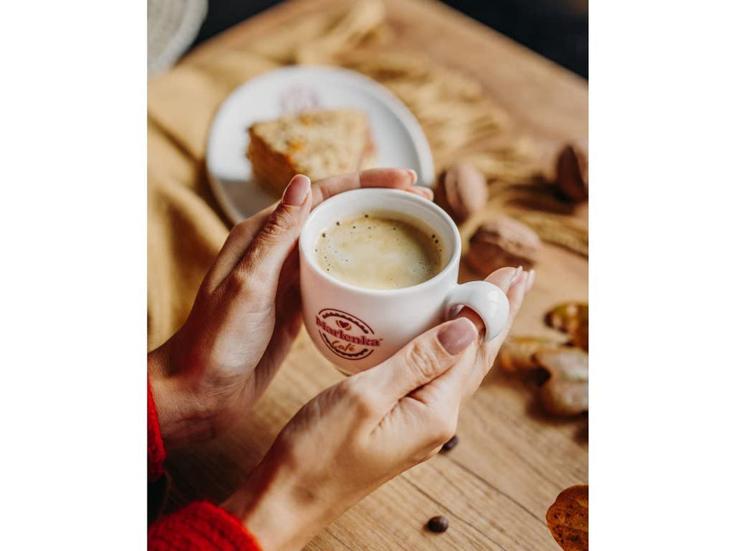 MARLENKA® Crème au café | Espresso Bohnen | schokoladiges & nussiges Saveur | Geröstete Kaffeebohnen | Machine à café automatique | Bohnenkaffee ganze Bohnen | Grains de café | Café Ganze Bohnen (500g)