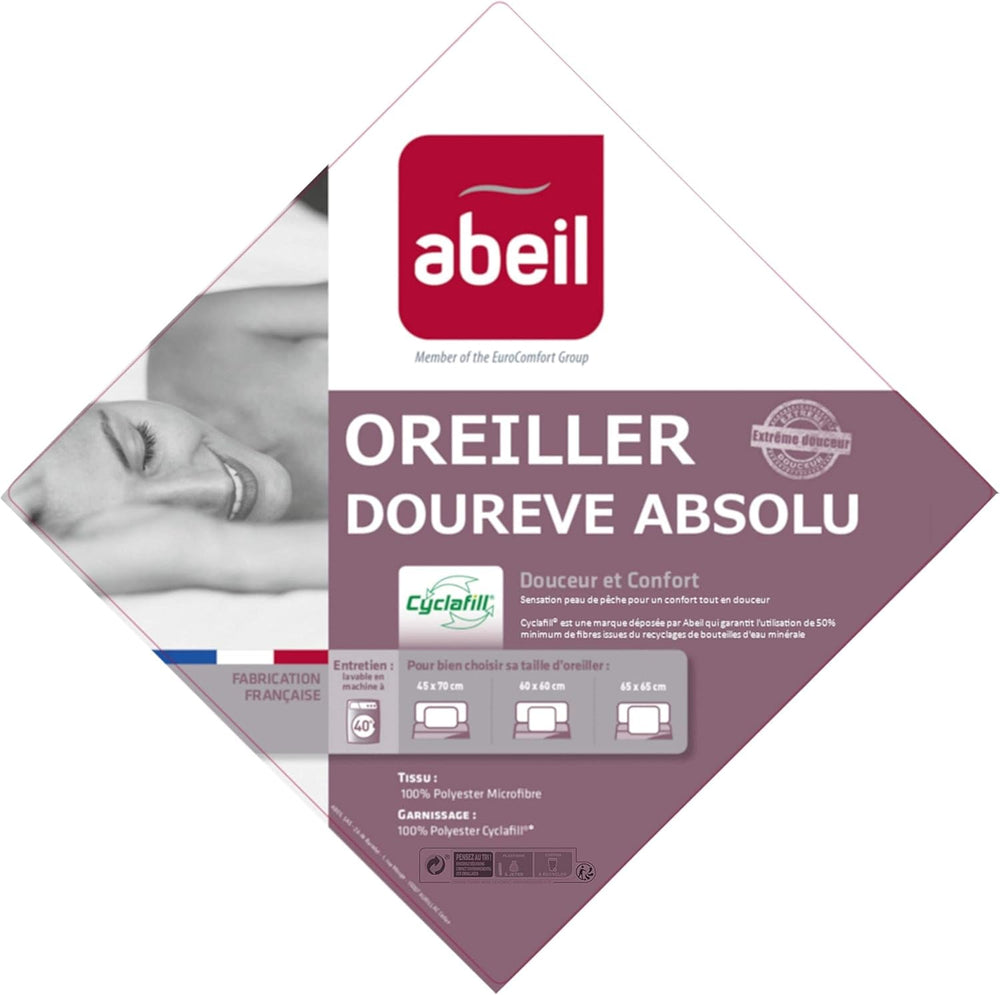 Oreiller Abeil Dourêve, blanc, 45 X 70 Cm, 1 pièce (1 pièce) Oreillers standards Naty Shop