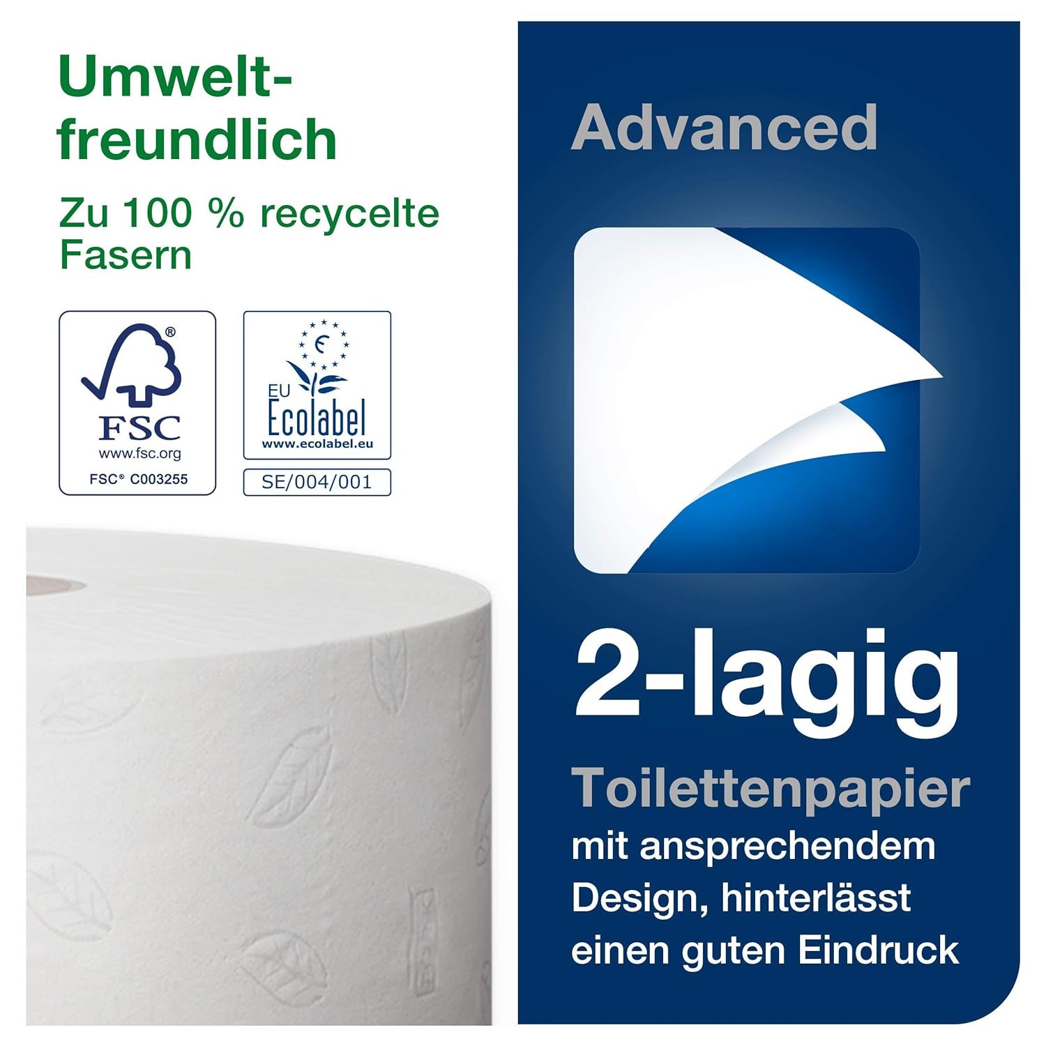 Papier toilette Tork Jumbo blanc T1, avancé, 2 couches, 6 × 380 M, 472118