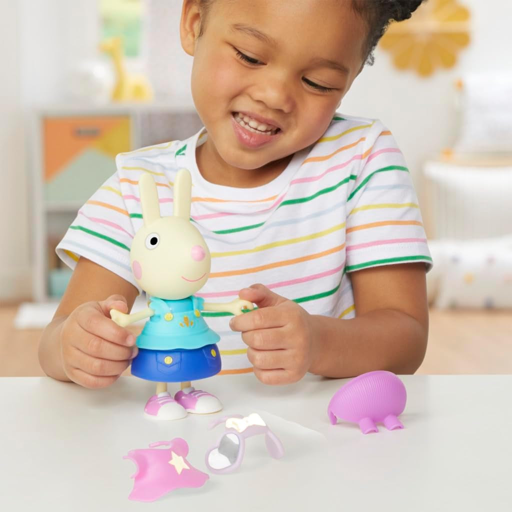 Peppa Pig Luisa Spoon – Figurine à habiller amusante, poupée fille de 15 cm avec accessoires et vêtements, ensemble de jouets interactifs pour les tout-petits à partir de 3 ans