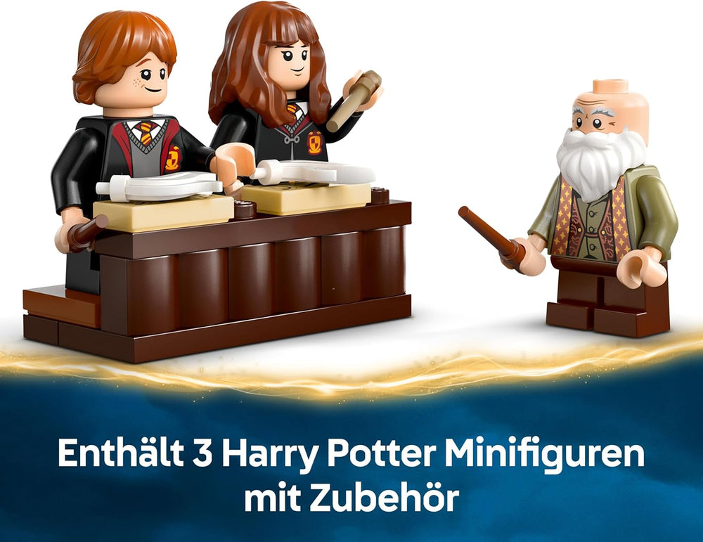 LEGO Harry Potter Schloss Poudlard : Zauberkunstunterricht, set avec 3 figurines, inkl. Hermione Granger & Ron Weasley, Wingardium Leviosa Funktion, Jeu pour filles et jeunes à partir du 8 janvier 76442