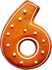 Wilton Emporte-pièce numéro 6 : Ensemble d'emporte-pièces en acier inoxydable pour biscuits et biscuits : emporte-pièces avec chiffres et lettres - 7,5 cm