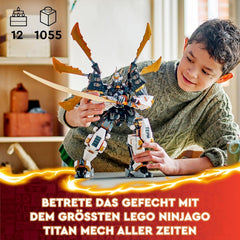 LEGO NINJAGO Cole's Titan Dragon Mech Adventure Jouet pour enfants Ninja Playset avec 1 figurine Cadeau d'anniversaire pour garçons et filles de 12 ans Fantasy Playset 71821 Jeux de construction Beuche den LEGO-Store