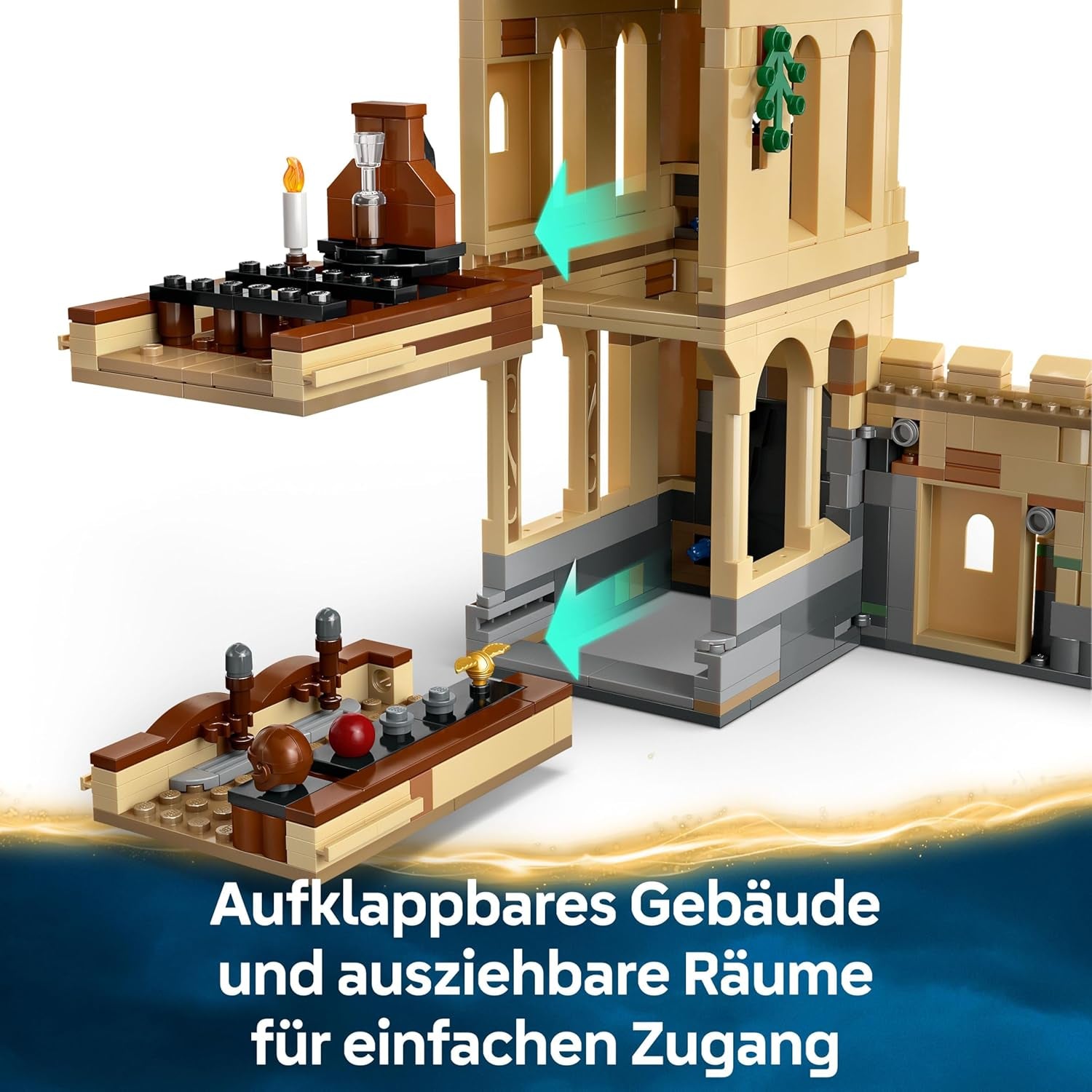 LEGO Harry Potter Schloss Poudlard : Flugstunden, Abenteuer-Spielset mit 6 Minifiguren zum Sammeln, inkl. Draco Malfoy et le professeur McGonagall, jeu de rôle pour les jeunes et les filles du 9 janvier 76447
