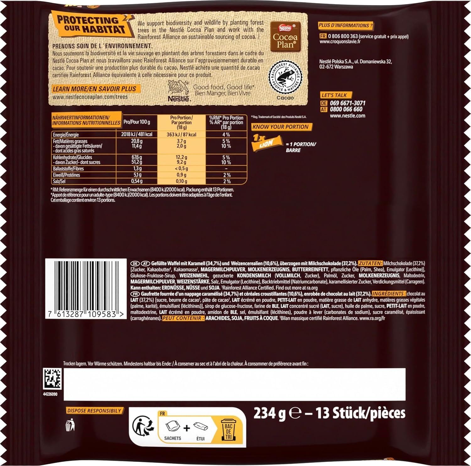 Lion Mini paquet de 2 (1x234g)