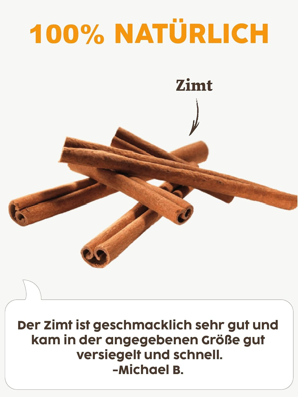 Kotányi Zimt gemahlen, würzig-süßer Geschmack, veredelt Milchreis, Gebäck, Desserts, Verre 80 ml