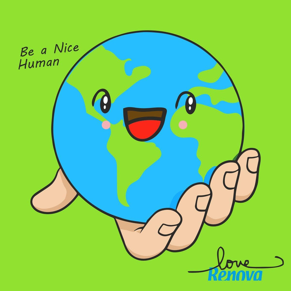 Renova - Mouchoirs Renovagreen, 200 mouchoirs, papier recyclé, Ecolabel européen, format standard