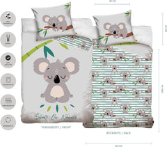 Linge de lit enfant et ado, mixte, Ursulet Koala, coton Linge de lit - enfant Naty Shop