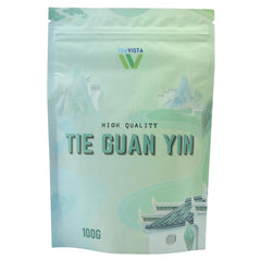 Thé Oolong Tie Guan Yin de Teavista - Thé Oolong chinois de qualité supérieure (Tieguanyin), 100 g | Il favorise la digestion et augmente l'énergie