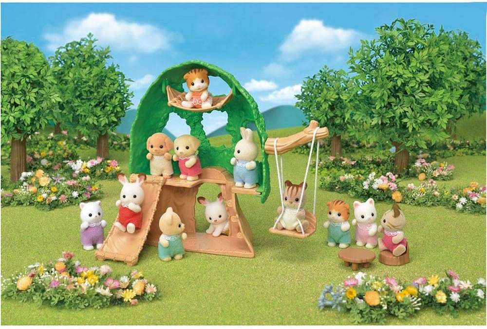 Sylvanian Families 5318 Cabane dans les arbres pour bébé - Ensemble de jeu pour maison de poupée