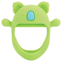 Nuby Gants de dentition – Silicone | Jouet de dentition Koala | Jouet sensoriel | 3+ mois