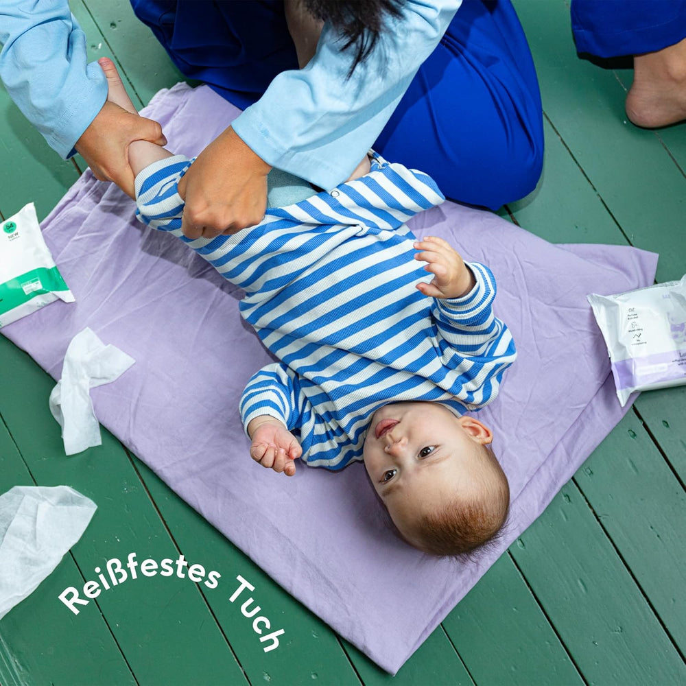 Naïf - Lingettes humides sans plastique - 162 pièces (3 paquets de 54 lingettes chacun) - pour bébés et enfants - fesses, corps, visage - à l'aloe vera et bambou - 0% parfum et alcool