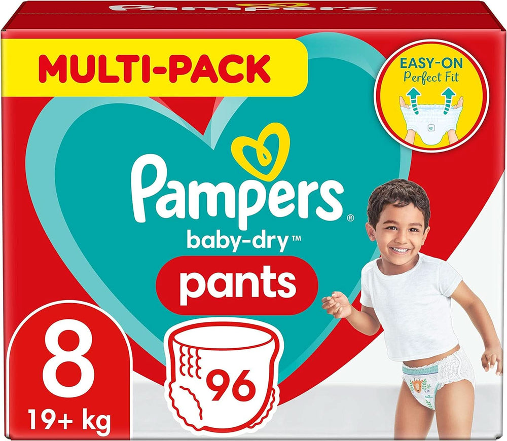 Pampers Windeln Pants Größe 5 Baby-Dry, 160 Windeln, 12Kg-17Kg, 360° Fit Hilft, Auslaufen Zu Verhindern Mother and Child Naty Shop 8 (96 pcs) Classique
