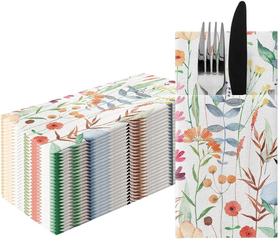 PAW - Șervețele pentru tacâmuri Airlaid - asemănătoare cu țesătura (pliere de 1/8) | 25 bucăți | Ideal pentru nunți, botezuri, comuniuni, zile de naștere | Saci de șervețele pentru tacâmuri | Monocolor, auriu