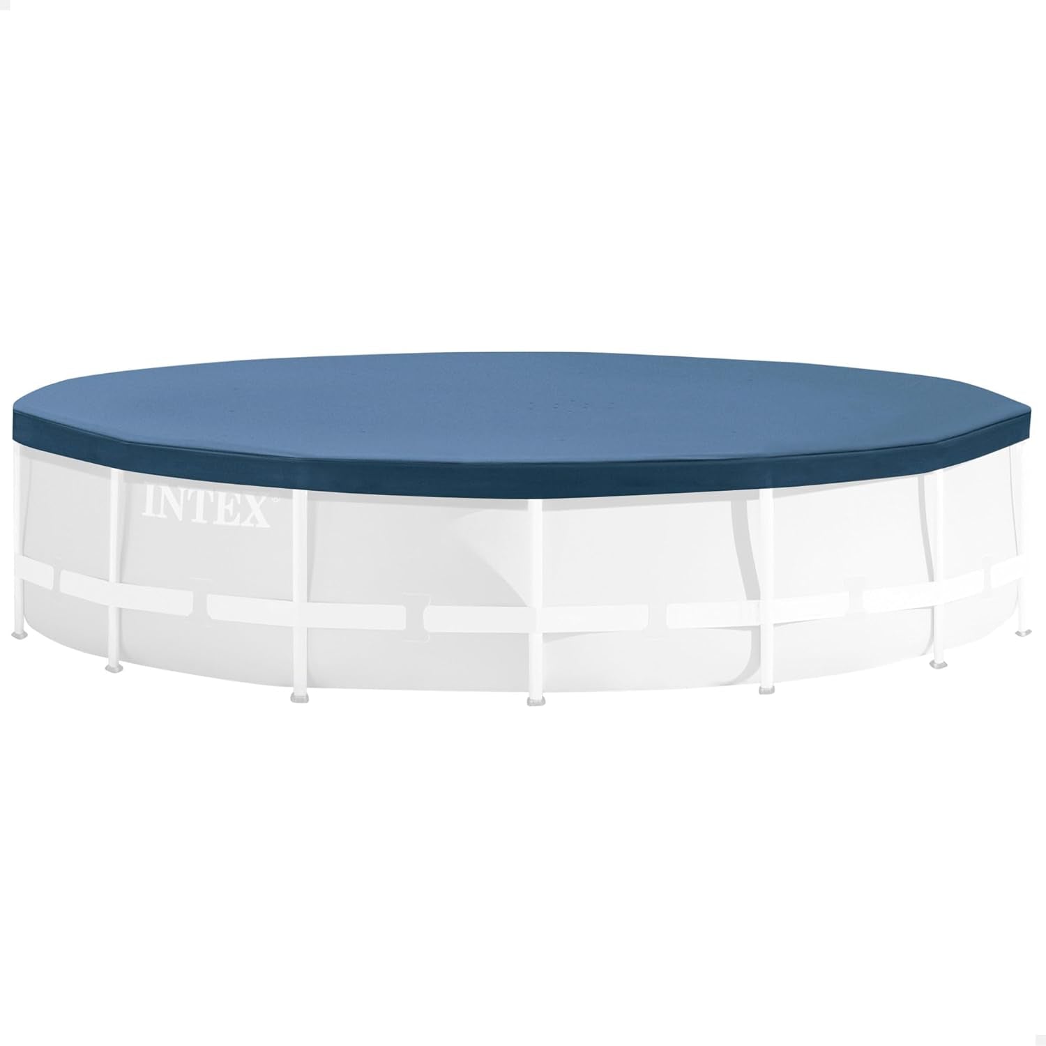 Prelată rotundă pentru piscină Intex 28031 - Prelată pentru piscină - Ø 366 cm - Pentru piscine cu cadru metalic și prismatic, Albastru închis