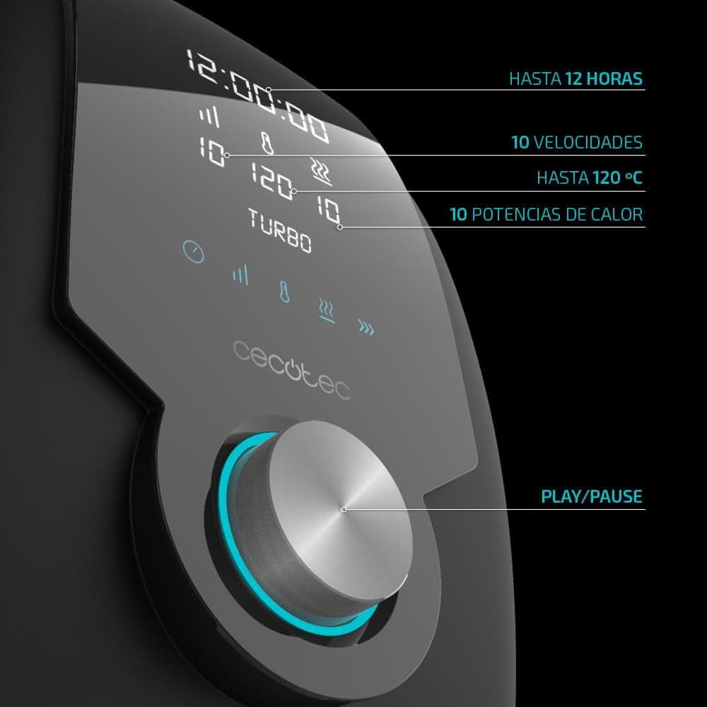 Cecotec Mambo 6090 Machine de cuisine multifonctions, 1700 W, 23 fonctions, Krug Mit Fassungsvermögen 3,3 L, 3 Teller Gleichzeit, 10 Geschwindigkeitsstufen, Timer Robots de cuisine et mixeurs Naty Shop