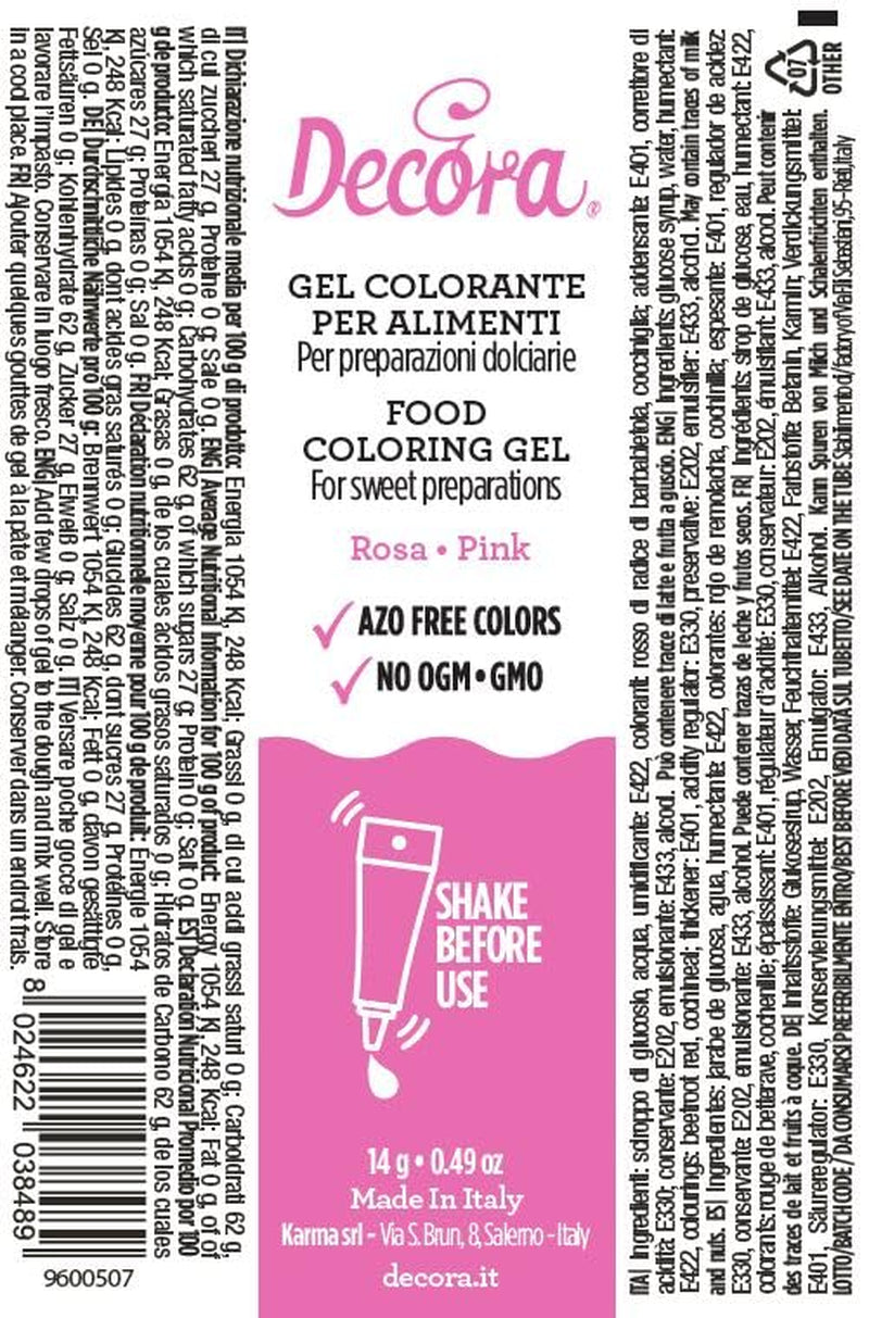 9600507 COLORANT ALIMENTAR GEL ROZ 14 G