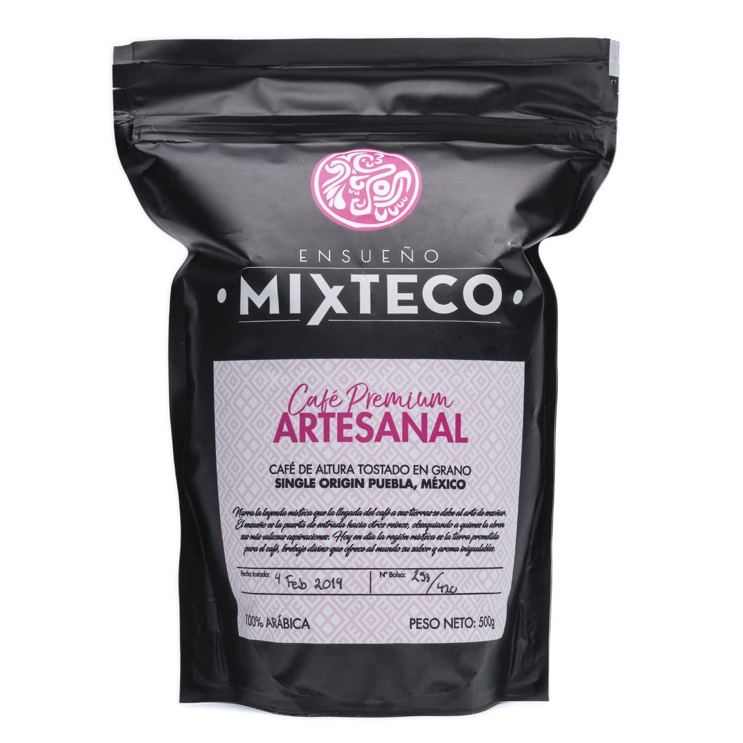 Grains de café Arabica torréfiés | 500 g aux notes de cacao et d'amandes | D'un torréfacteur traditionnel | Goût délicat