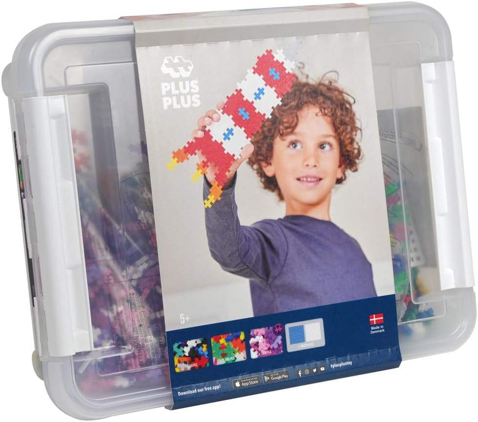 Plus-Plus 9603406 Kreativ-Bausteine ​​Box, Geniales Konstruktionsspielzeug, 2400 pièces