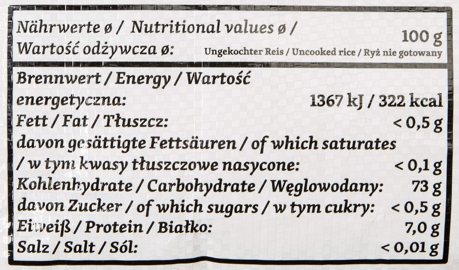 Riz parfumé RICEFIELD, grain long, 1 paquet (1 x 18 kg)