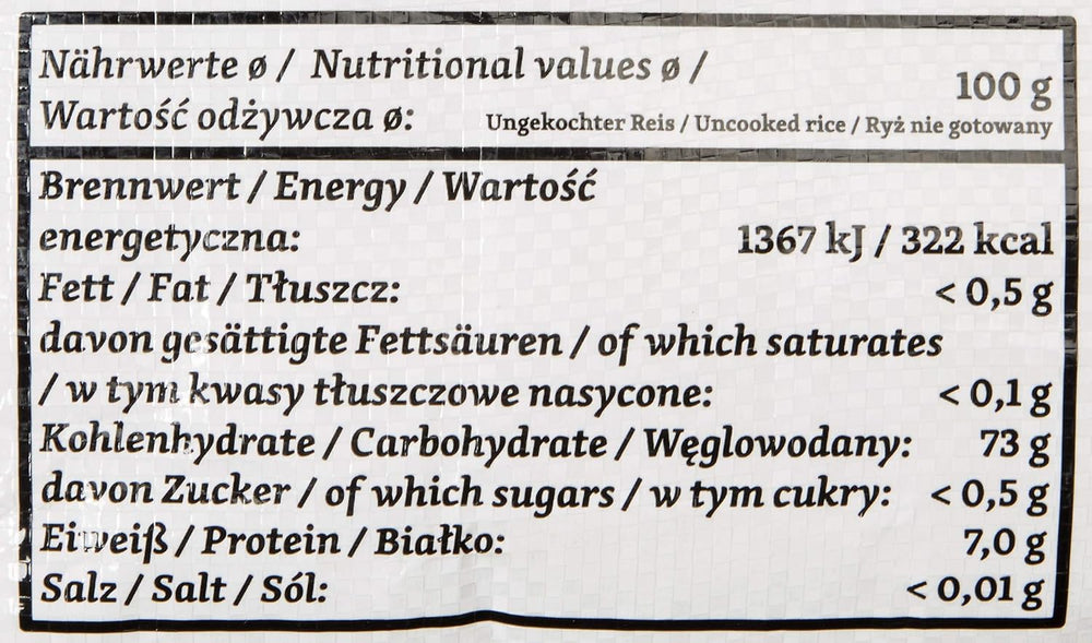 Riz parfumé RICEFIELD, grain long, 1 paquet (1 x 18 kg)