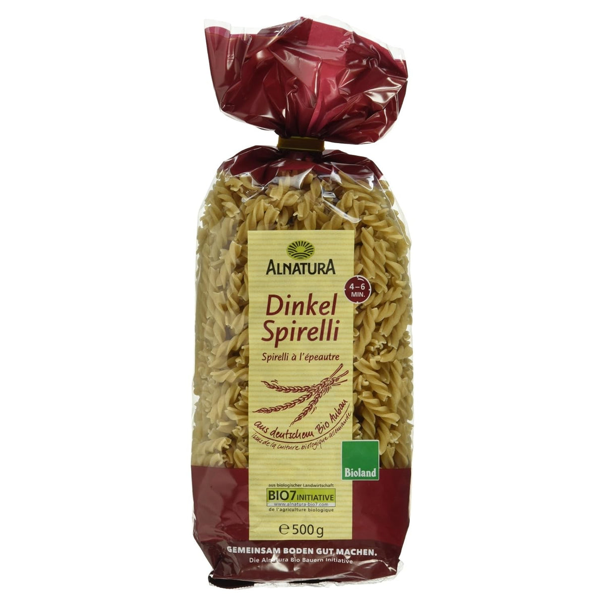 Spirales d'épeautre bio, 500g (l'emballage peut varier)
