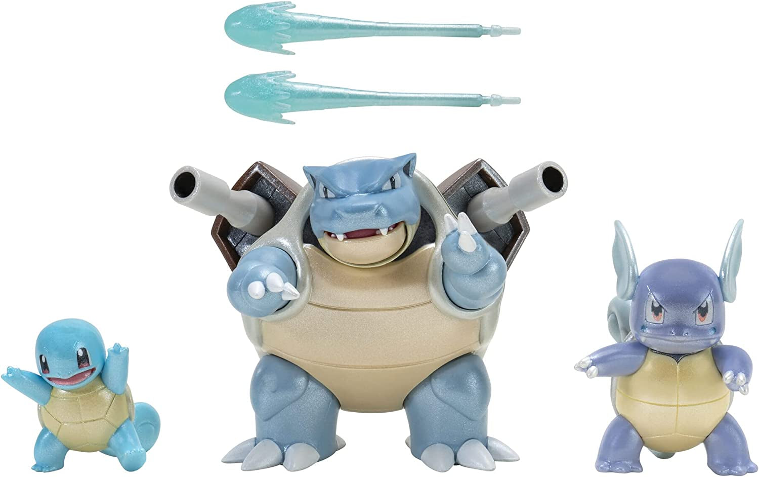 Pokémon PKW2777 - Multipacks de développement sélectionnés - Glumanda, Glutexo, Glurak, Playset officiel avec figurines Figurines d'action Naty Shop Multipacks - Schiggy, Schillok, Turtok