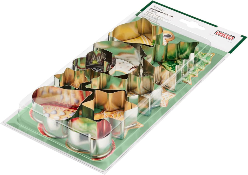 Emporte-pièce Kaiser original 2300612867, pour décorer des biscuits, biscuits, fondants, plaque d'acier, argent