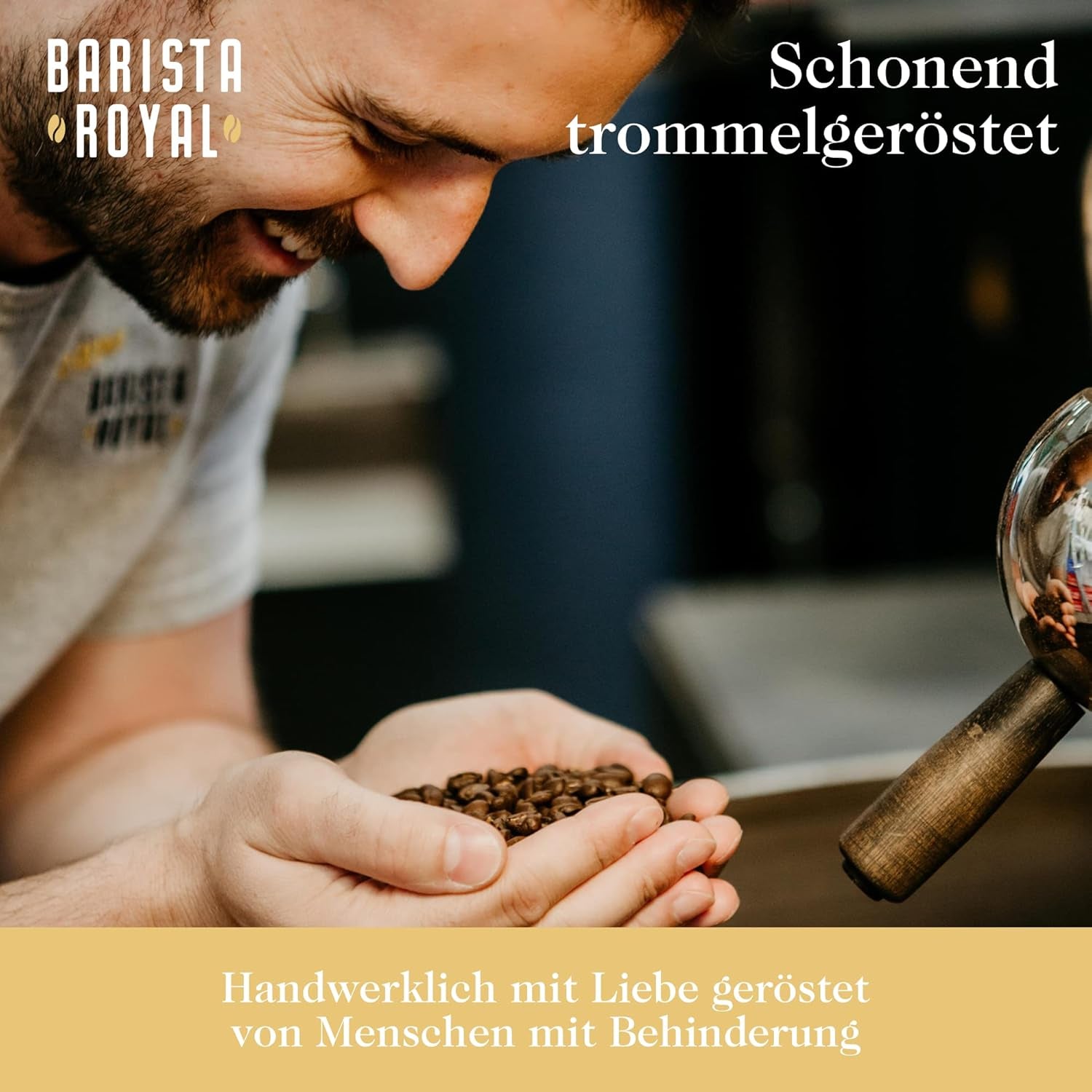 Ensemble d'échantillons de grains d'espresso 4 x 350 g de grains d'espresso | Pack découverte/Pack d'échantillons | Robusta et Arabica | Idéal pour les appareils entièrement automatiques et les porte-filtres | BARISTA ROYAL